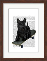 Scottish Terrier and Skateboard Fine Art Print
