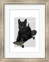 Scottish Terrier and Skateboard Fine Art Print