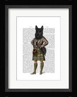 Scottish Terrier in Kilt Framed Print