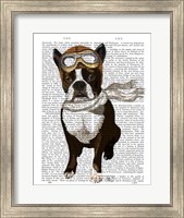 Boston Terrier Flying Ace Fine Art Print