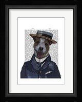Jack Russell in Boater Framed Print