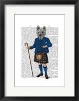 West Highland Terrier in Kilt Fine Art Print