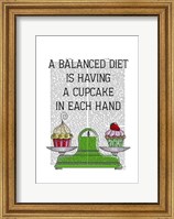 A Balanced Diet Illustration Fine Art Print