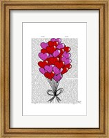 Valentine Heart Balloon Illustration Fine Art Print