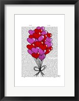 Valentine Heart Balloon Illustration Fine Art Print