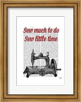 Sew Little Time Illustration Fine Art Print