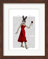 Rabbit in Red Dress Fine Art Print