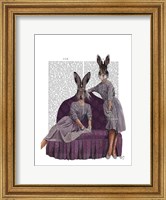 Rabbits in Purple Fine Art Print
