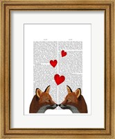 Foxes in Love Fine Art Print