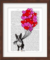 Boston Terrier And Balloons Fine Art Print