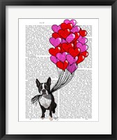 Boston Terrier And Balloons Fine Art Print