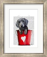 Buckets of Love Dachshund Puppy Fine Art Print
