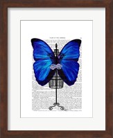Mannequin Blue Butterfly Fine Art Print