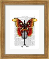 Mannequin Red And Yellow Butterfly Fine Art Print