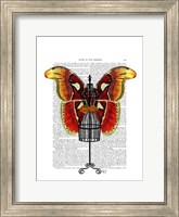 Mannequin Red And Yellow Butterfly Fine Art Print