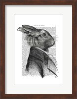 Rabbit Portrait Profile Fine Art Print