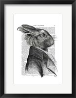 Rabbit Portrait Profile Fine Art Print