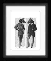 Two Zebra Gentlemen Framed Print