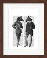 Two Zebra Gentlemen Fine Art Print