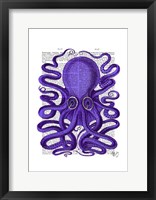 Purple Octopus Framed Print