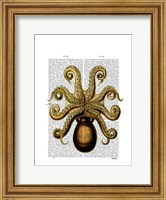 Vintage Yellow Octopus Underside Fine Art Print