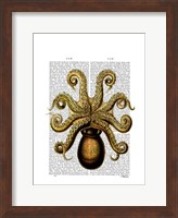 Vintage Yellow Octopus Underside Fine Art Print