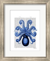 Vintage Blue Octopus 1 Underside Fine Art Print