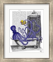 Octopus in Bath Fine Art Print