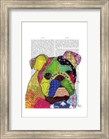 Patchwork Bulldog Fine Art Print