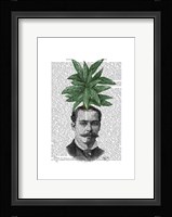 Chinese Evergreen Head Plant Head Framed Print