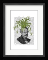Spider Plant Head Framed Print
