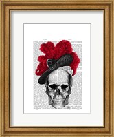 Skull with Red Hat Fine Art Print