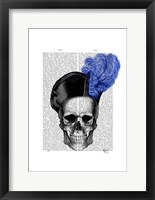 Skull with Blue Hat Fine Art Print