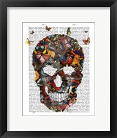 Butterfly Skull Framed Print