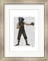 Boxing Bulldog Full Fine Art Print