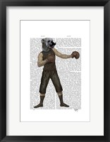 Boxing Bulldog Full Framed Print