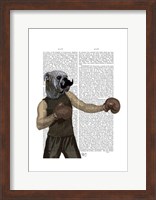 Boxing Bulldog Portrait Fine Art Print