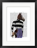 Horse Racing Jockey Portrait Fine Art Print
