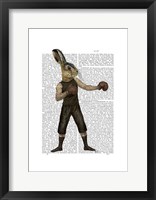 Boxing Hare Framed Print