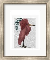 Crested Marsala Bird Fine Art Print