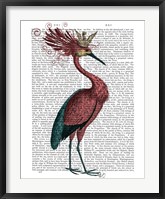 Crowed Marsala Heron Fine Art Print