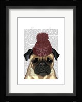 Snug Pug Framed Print