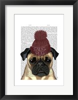 Snug Pug Framed Print