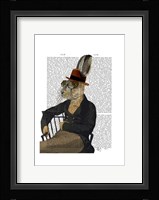 Horatio Hare On Chair Framed Print