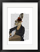 Horatio Hare On Chair Framed Print