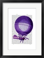 Blanchards Hydrogen (Purple) Hot Air Balloon Framed Print