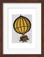 Hot Air Balloon Yellow and Red Fine Art Print