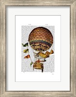 Hot Air Balloon with Flags Fine Art Print