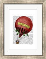 Le Pilote Hot Air Balloon Fine Art Print