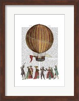 Hot Air Balloon And People Fine Art Print